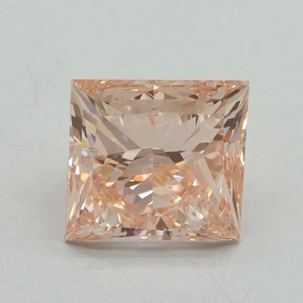2.5ct PRINCESS Fancy Intense Pink VS2 Coloured Lab diamond