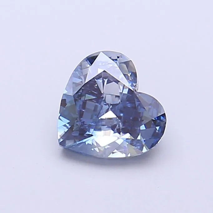 1.00ct HEART Fancy Vivid Blue SI1 Coloured Lab diamond