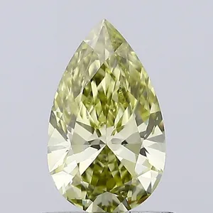 0.54ct PEAR Fancy Gray Yellow SI1 Coloured Lab diamond