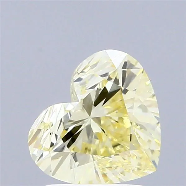 1.50ct HEART Fancy Yellow SI1 Coloured Lab diamond