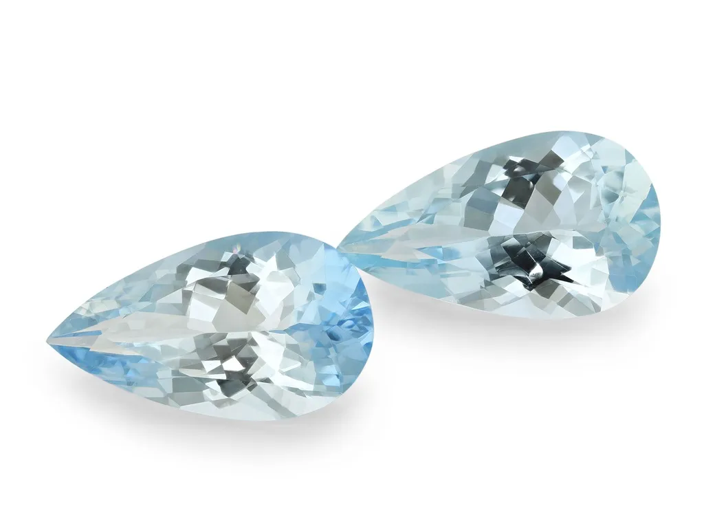 8.79ct Blue Aquamarine, Pear Shape gemstone