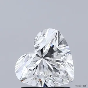 1.24ct HEART F VS1 Lab diamond