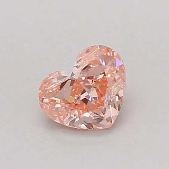 0.51ct HEART Fancy Vivid Pink VS1 Coloured Lab diamond