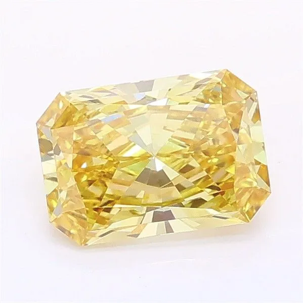 1.09ct RADIANT Fancy Intense Yellow VVS2 Coloured Lab diamond