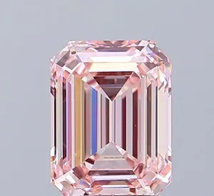 1.88ct EMERALD Fancy Intense Pink VS1 Coloured Lab diamond