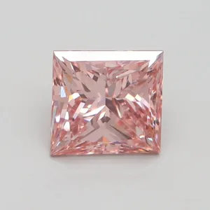 1.5ct PRINCESS Fancy Intense Pink VS2 Coloured Lab diamond