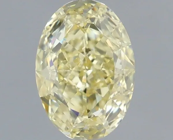 1.06ct OVAL Fancy Yellow VVS2 Coloured Lab diamond