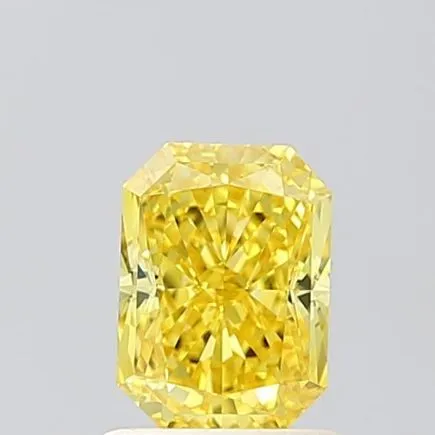 1.03ct RADIANT Fancy Vivid Yellow VVS2 Coloured Lab diamond