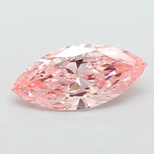 2.5ct MARQUISE Fancy Vivid Pink VS1 Coloured Lab diamond