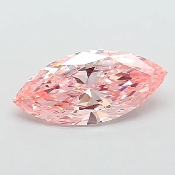 2.5ct MARQUISE Fancy Vivid Pink VS1 Coloured Lab diamond