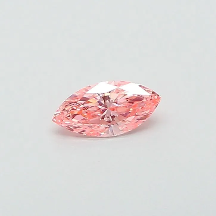 0.51ct MARQUISE Fancy Vivid Pink VVS2 Coloured Lab diamond