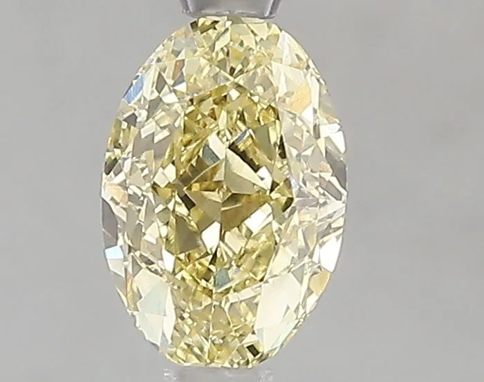 1.01ct OVAL Fancy Intense Yellow VVS2 Coloured Lab diamond