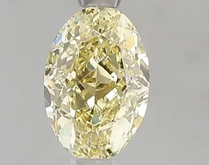 1.01ct OVAL Fancy Intense Yellow VVS2 Coloured Lab diamond