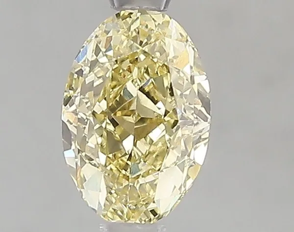 1.01ct OVAL Fancy Intense Yellow VVS2 Coloured Lab diamond