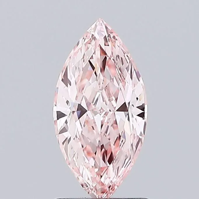 1.10ct MARQUISE Fancy Intense Pink VS1 Coloured Lab diamond