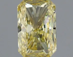 1.06ct RADIANT Fancy Intense Yellow VVS2 Coloured Lab diamond