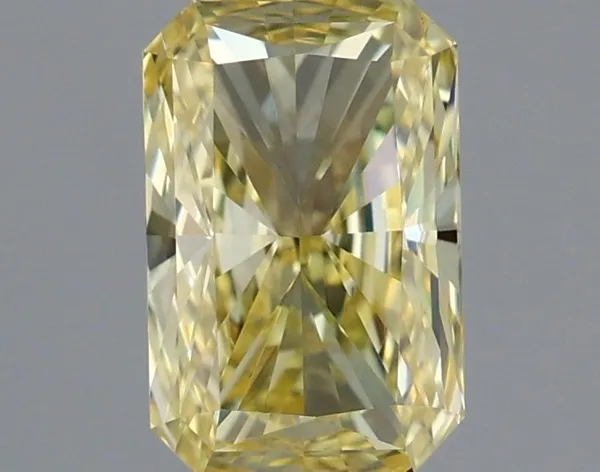 1.06ct RADIANT Fancy Intense Yellow VVS2 Coloured Lab diamond