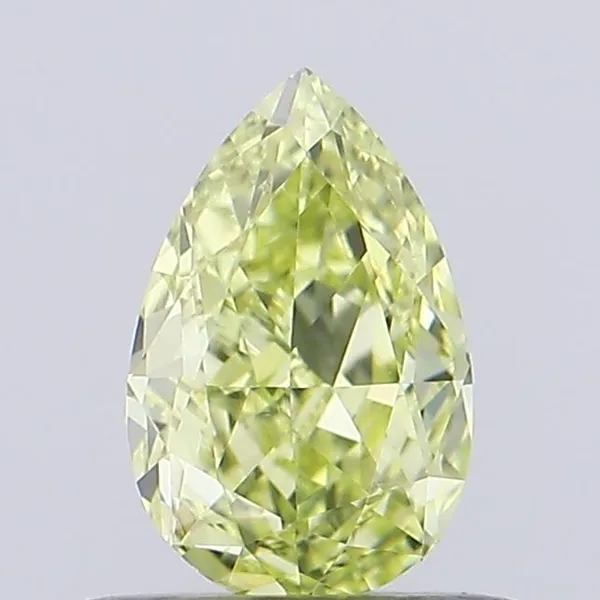 0.46ct PEAR Fancy Yellow VS1 Coloured Lab diamond