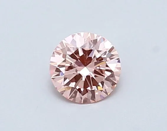 0.43ct ROUND Fancy Intense Pink VVS2 Coloured Lab diamond