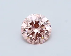 0.43ct ROUND Fancy Intense Pink VVS2 Coloured Lab diamond