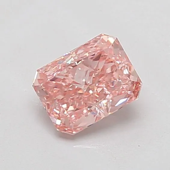 1.10ct RADIANT Fancy Vivid Pink VVS2 Coloured Lab diamond
