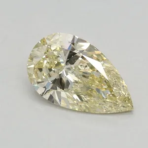0.54ct PEAR Fancy Yellow VS1 Coloured Lab diamond