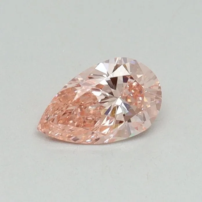 0.32ct PEAR Fancy Vivid Pink VS2 Coloured Lab diamond