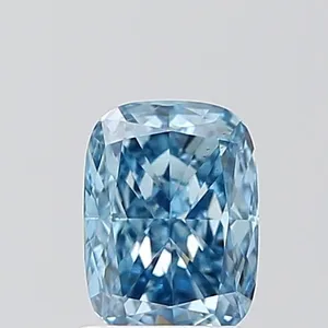 1.04ct CUSHION Fancy Vivid Blue VS1 Coloured Lab diamond