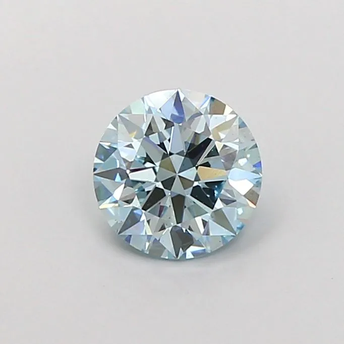 1.08ct ROUND Fancy Intense Blue VS2 Coloured Lab diamond