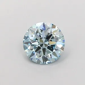 1.08ct ROUND Fancy Intense Blue VS2 Coloured Lab diamond