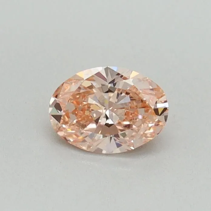 0.31ct OVAL Fancy Vivid Pink VS1 Coloured Lab diamond
