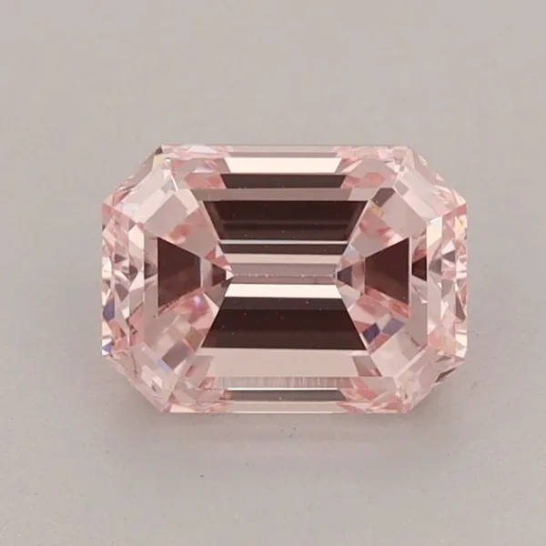 1.06ct EMERALD Fancy Intense Pink VS2 Coloured Lab diamond