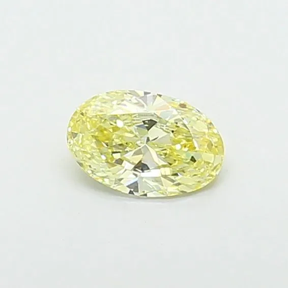 0.52ct OVAL Fancy Yellow VS2 Coloured Lab diamond