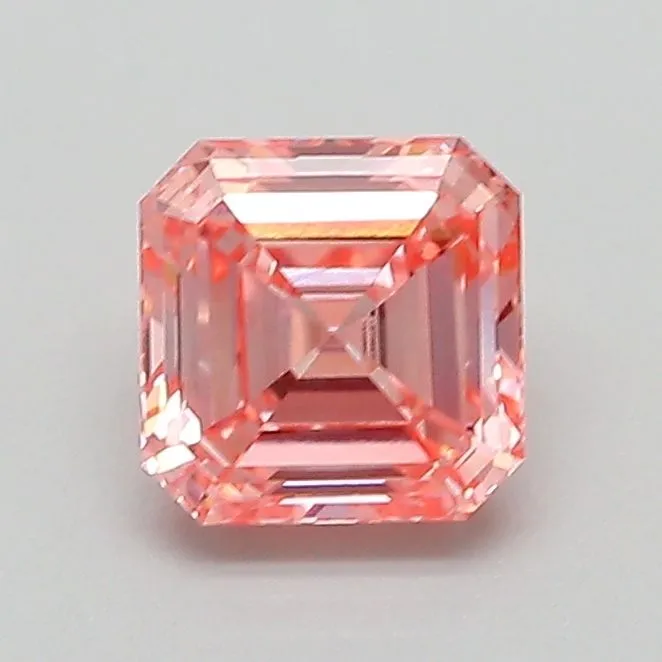 0.91ct EMERALD Fancy Vivid Pink VVS2 Coloured Lab diamond
