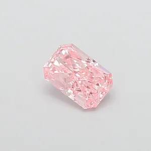 1.06ct RADIANT Fancy Vivid Pink VS1 Coloured Lab diamond