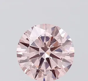 1ct ROUND Fancy Brownish Pink SI2 Coloured Lab diamond
