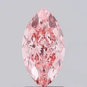 1.57ct MARQUISE Fancy Vivid Pink VVS2 Coloured Lab diamond