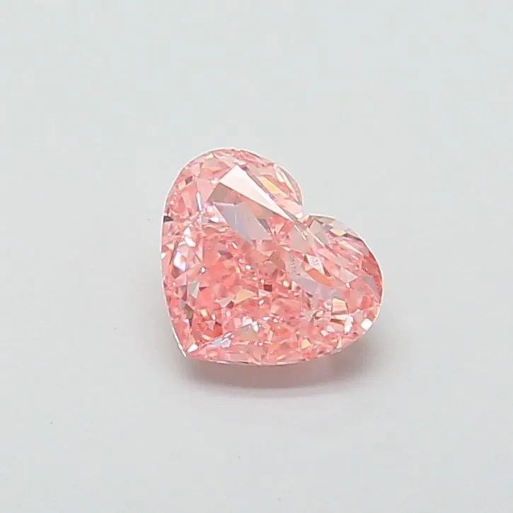 1.40ct HEART Fancy Intense Pink VS1 Coloured Lab diamond