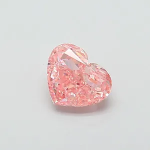 1.4ct HEART Fancy Intense Pink VS1 Coloured Lab diamond