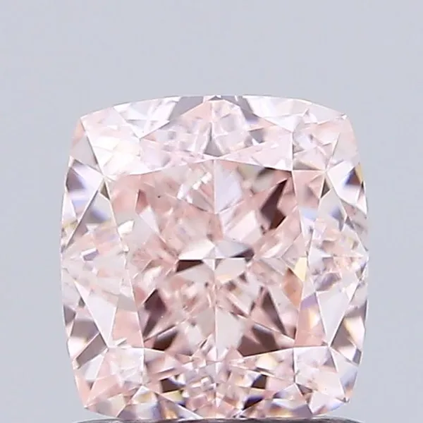 1.3ct CUSHION Fancy Intense Pink VS1 Coloured Lab diamond
