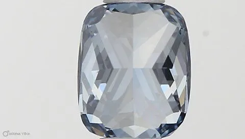 0.41ct CUSHION Fancy Vivid Blue SI1 Coloured Lab diamond