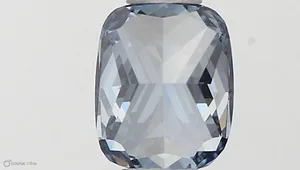 0.41ct CUSHION Fancy Vivid Blue SI1 Coloured Lab diamond