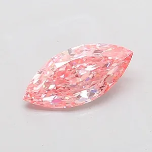 1.16ct MARQUISE Fancy Vivid Pink VVS2 Coloured Lab diamond