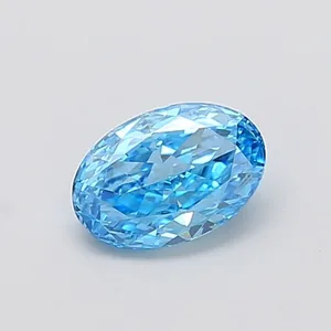 1.01ct OVAL Fancy Vivid Blue VS1 Coloured Lab diamond