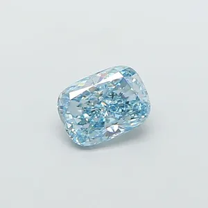 1ct CUSHION Fancy Intense Blue SI1 Coloured Lab diamond