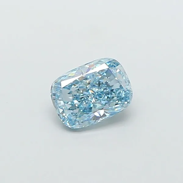 1ct CUSHION Fancy Intense Blue SI1 Coloured Lab diamond