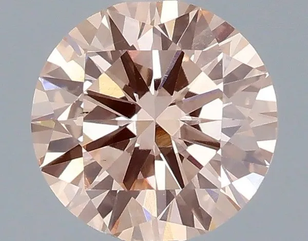 0.72ct ROUND Fancy Intense Pink VS1 Coloured Lab diamond