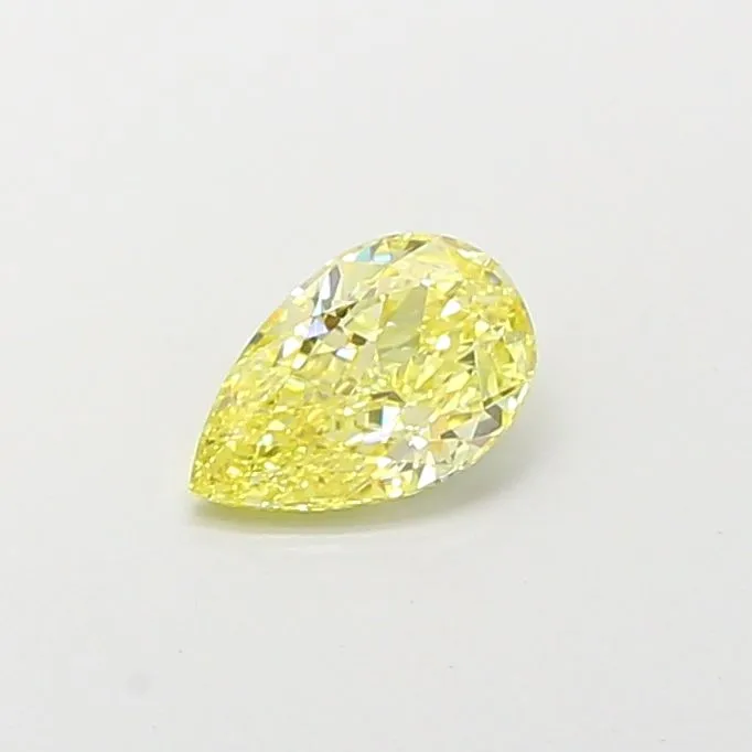 0.94ct PEAR Fancy Intense Yellow VS1 Coloured Lab diamond
