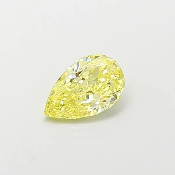 0.94ct PEAR Fancy Intense Yellow VS1 Coloured Lab diamond