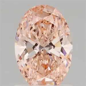 1.03ct OVAL Fancy Intense Pink VS1 Coloured Lab diamond